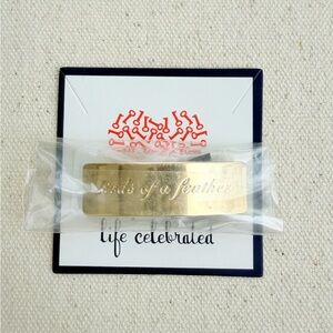 *Birds of a Feather Bar Charm* KEEP COLLECTIVE Retired Gold *NIP*